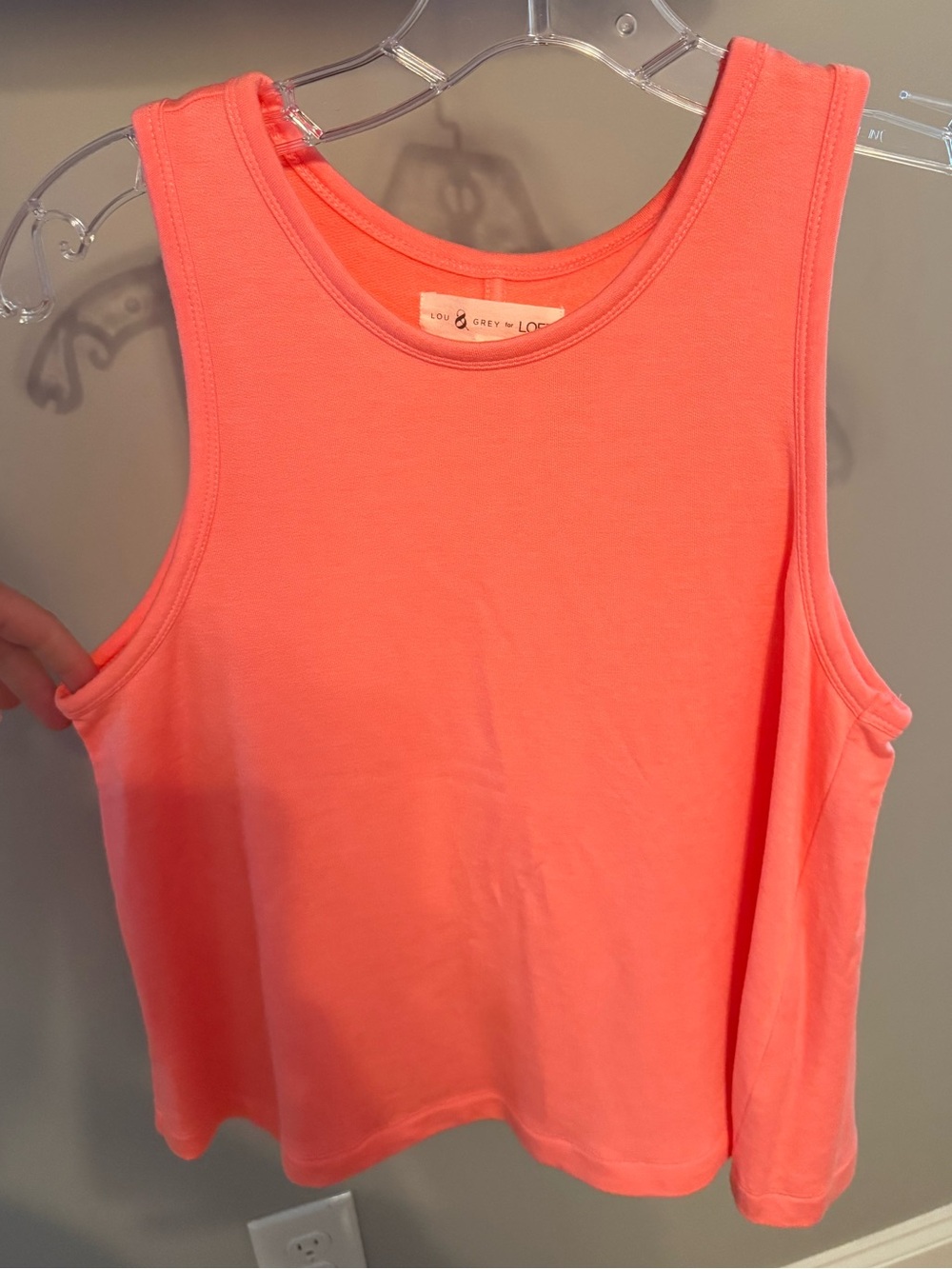 Lou & Grey Coral-Pink Sleeveless Tank